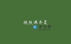 视频课齐昊