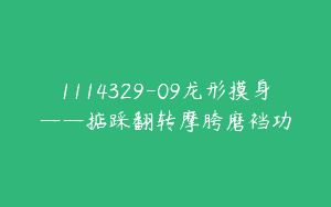 1114329-09龙形摸身——掂踩翻转摩胯磨裆功
