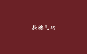 提腰气功