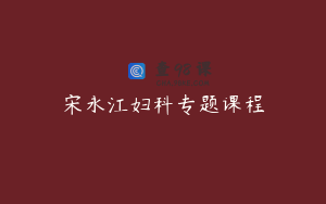 宋永江妇科专题课程