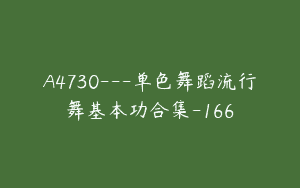 A4730---单色舞蹈流行舞基本功合集-166