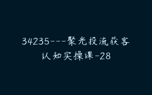 34235---聚光投流获客认知实操课-28