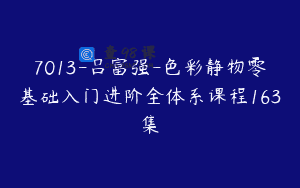 7013-吕富强-色彩静物零基础入门进阶全体系课程163集
