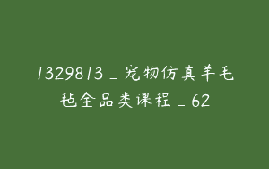 1329813_宠物仿真羊毛毡全品类课程_62