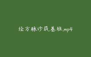 经方脉诊筑基班.mp4
