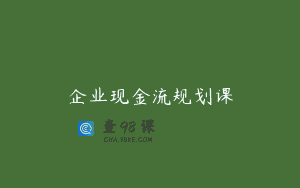 企业现金流规划课