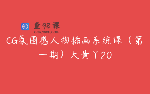 CG氛围感人物插画系统课（第一期）大黄丫20