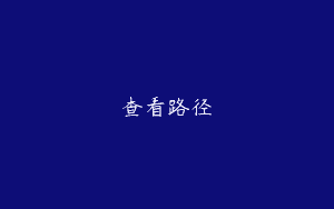 查看路径