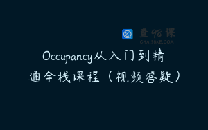 Occupancy从入门到精通全栈课程(视频答疑)