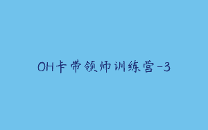 OH卡带领师训练营-3
