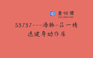 S3737---海豚-吕一精选健身动作库