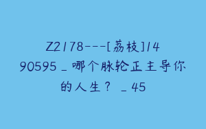 Z2178---[荔枝]1490595_哪个脉轮正主导你的人生？_45