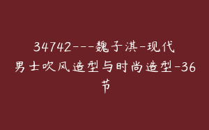 34742---魏子淇-现代男士吹风造型与时尚造型-36节