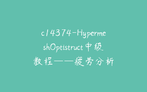 c14374-HypermeshOptistruct中级教程——疲劳分析