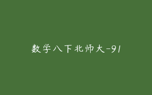 数学八下北师大-91