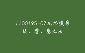1100195-07龙形摸身搓、摩、磨之法
