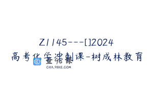 Z1145—[]2024高考化学冲刺课-树成林教育
