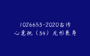 1026653-2020古传心意把（34）龙形裹身