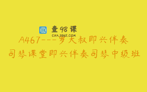 A467—罗大叔即兴伴奏司琴课堂即兴伴奏司琴中级班