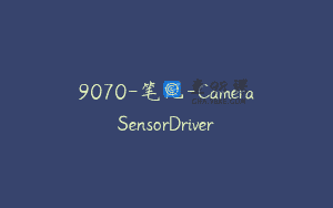 9070-笔记-CameraSensorDriver