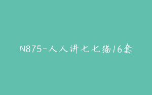 N875-人人讲七七猫16套