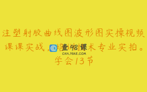 注塑射胶曲线图波形图实操视频课课实战，培训技术专业实拍。学会13节