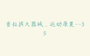 普拉提大器械_运动康复–35