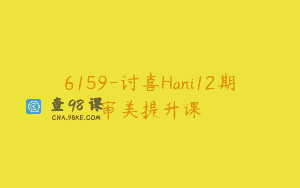 6159-讨喜Hani12期审美提升课