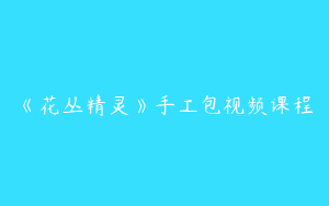 《花丛精灵》手工包视频课程