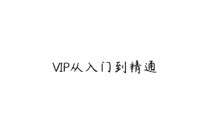 VIP从入门到精通