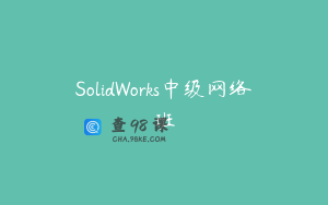 SolidWorks中级网络班