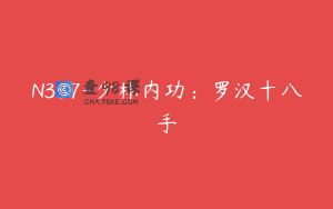 N337-少林内功：罗汉十八手