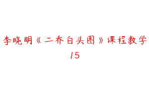 李晓明《二乔白头图》课程教学15