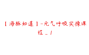 【海豚知道】-元气呼吸实操课程_1