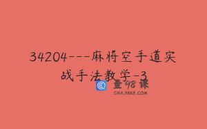 34204---麻将空手道实战手法教学-3