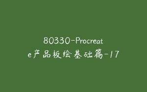 80330-Procreate产品板绘基础篇-17