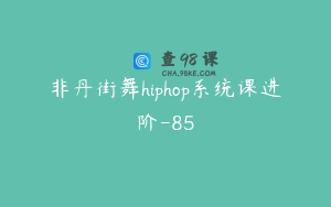 非丹街舞hiphop系统课进阶-85