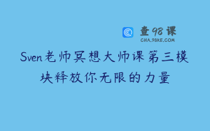 Sven老师冥想大师课第三模块释放你无限的力量