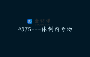A375---体制内专场