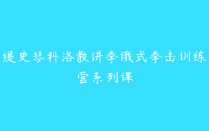 缇史琴科洛教讲拳俄式拳击训练营系列课