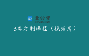 B类定制课程（视频库）
