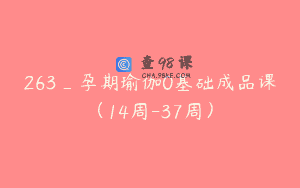 263_孕期瑜伽0基础成品课（14周-37周）