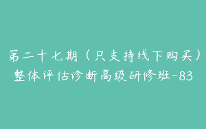 第二十七期（只支持线下购买）整体评估诊断高级研修班-83