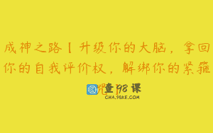 成神之路【升级你的大脑，拿回你的自我评价权，解绑你的紧箍咒】