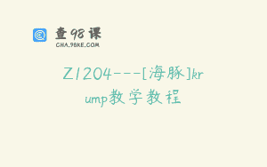 Z1204—[海豚]krump教学教程