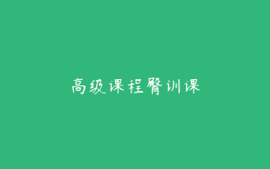 高级课程臀训课
