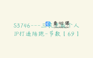 S3746---三农老板个人IP打造陪跑-节数【69】