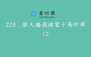 223_张大猫围棋官子高阶课12