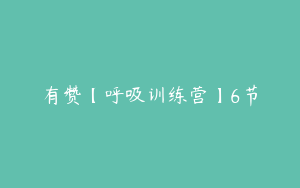 有赞【呼吸训练营】6节