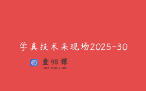 学真技术来现场2025-30